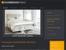 Tablet Screenshot of eggenberger-meubles.ch